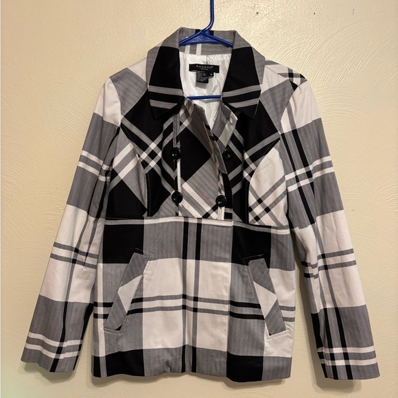 Sandro Black and White Checkered Blazer - Picture 1 of 7